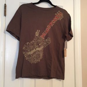 NWT Boys Peace Rocks tee shirt size L 14-16